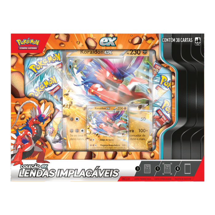 (PT-BR) Pokémon Box Coleção ex Lendas Implacáveis Koraidon - Imagem 2