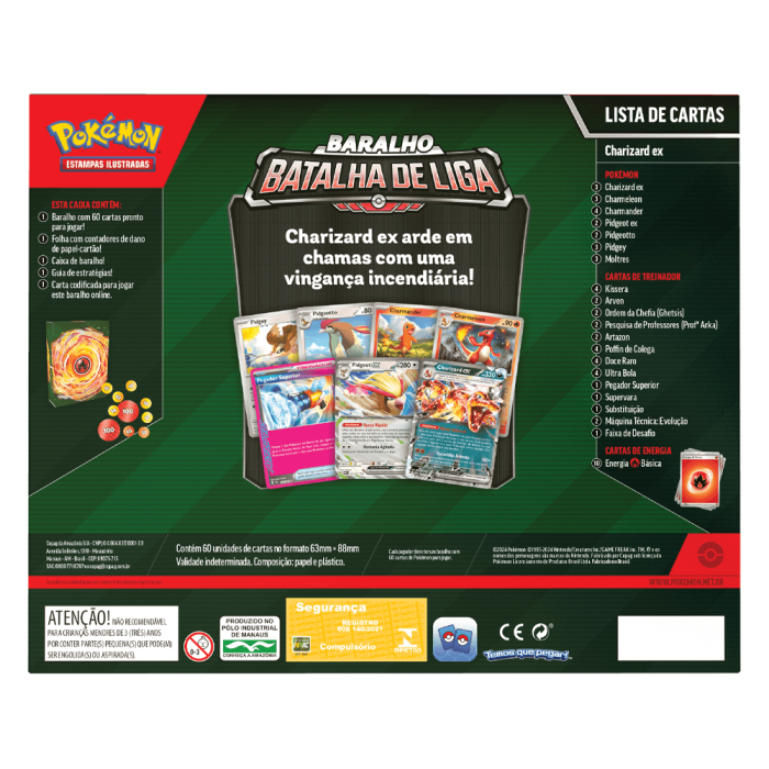 (PT-BR) Pokémon Baralho Batalha de Liga Charizard ex - Imagem 3