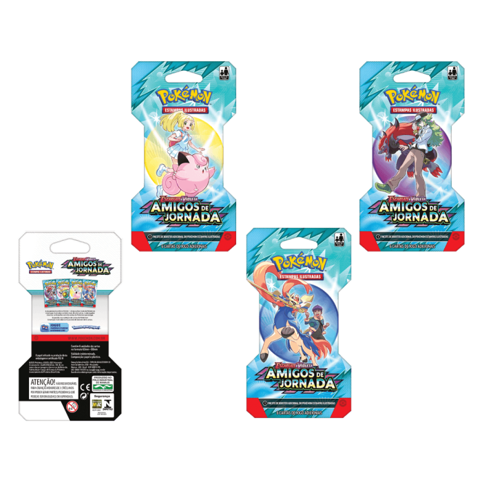 (PT-BR) Pokémon Blister Unitário Booster Amigos de Jornada