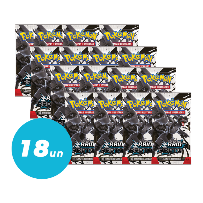 (PT-BR) Kit 18 Boosters Pokémon Raio Preto (Pré-venda)