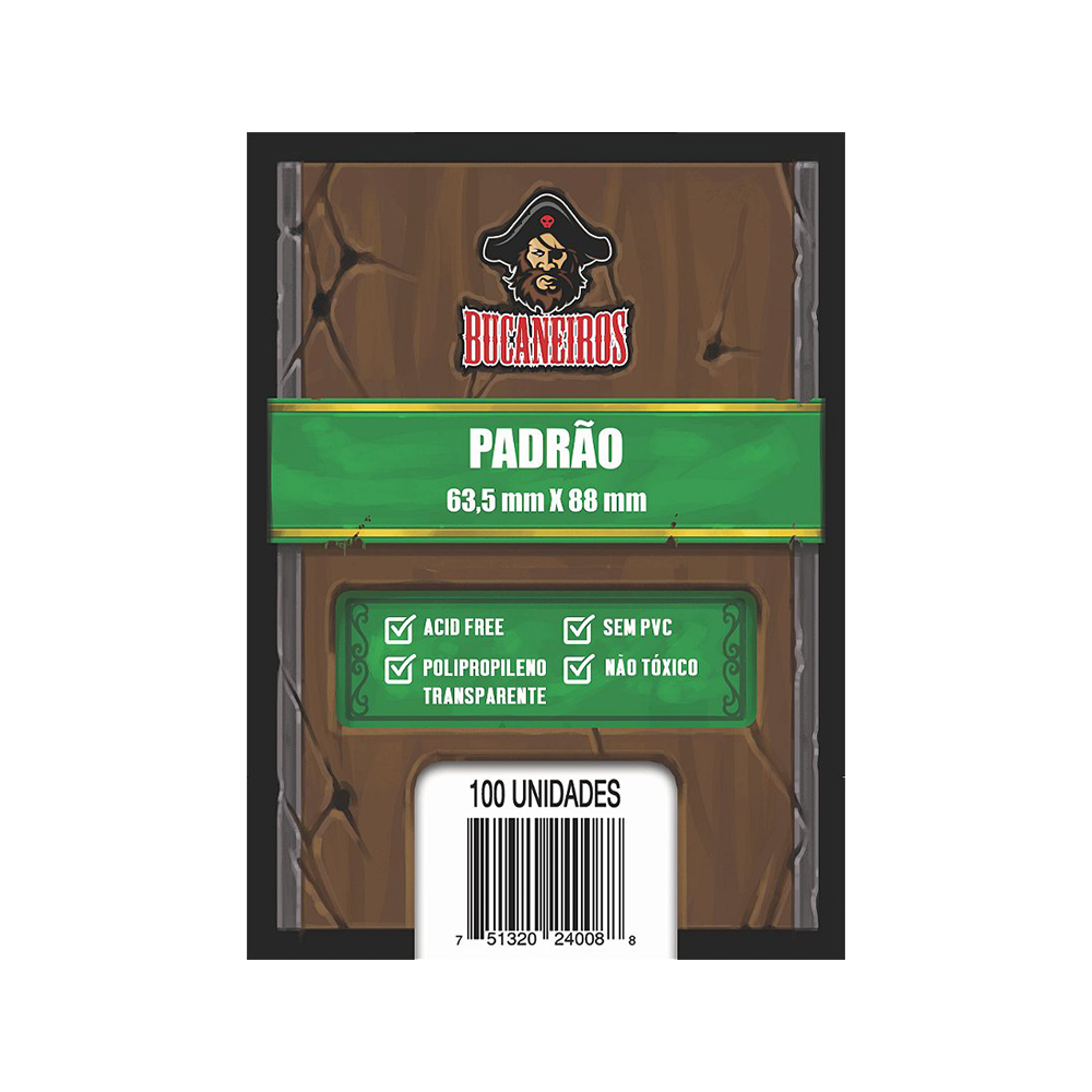 Sleeve Padrão 63,5x88mm Bucaneiros (100un)